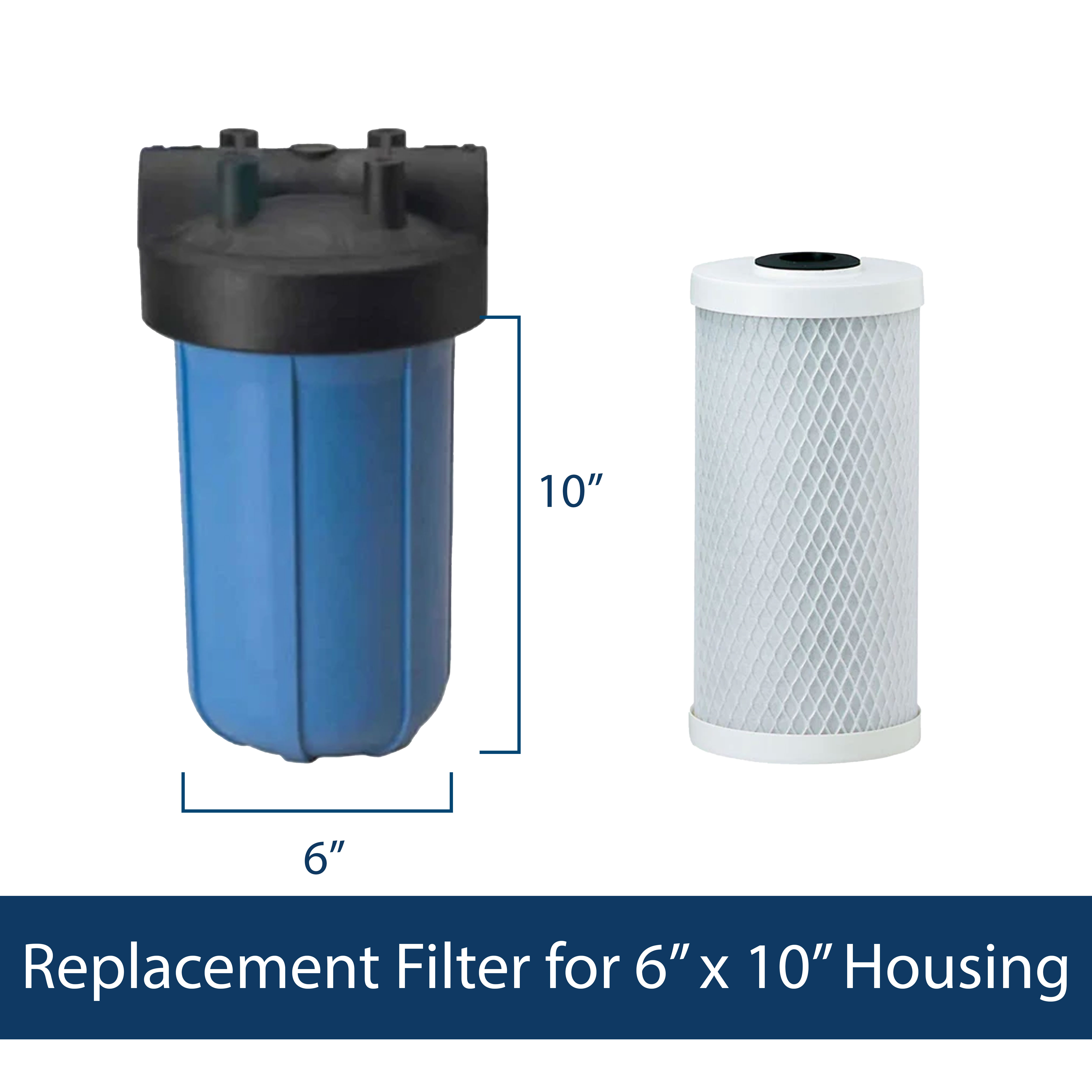 UltraHome Carbon Pre-Filter (3 Pack) for 6" x 10" Housing -T